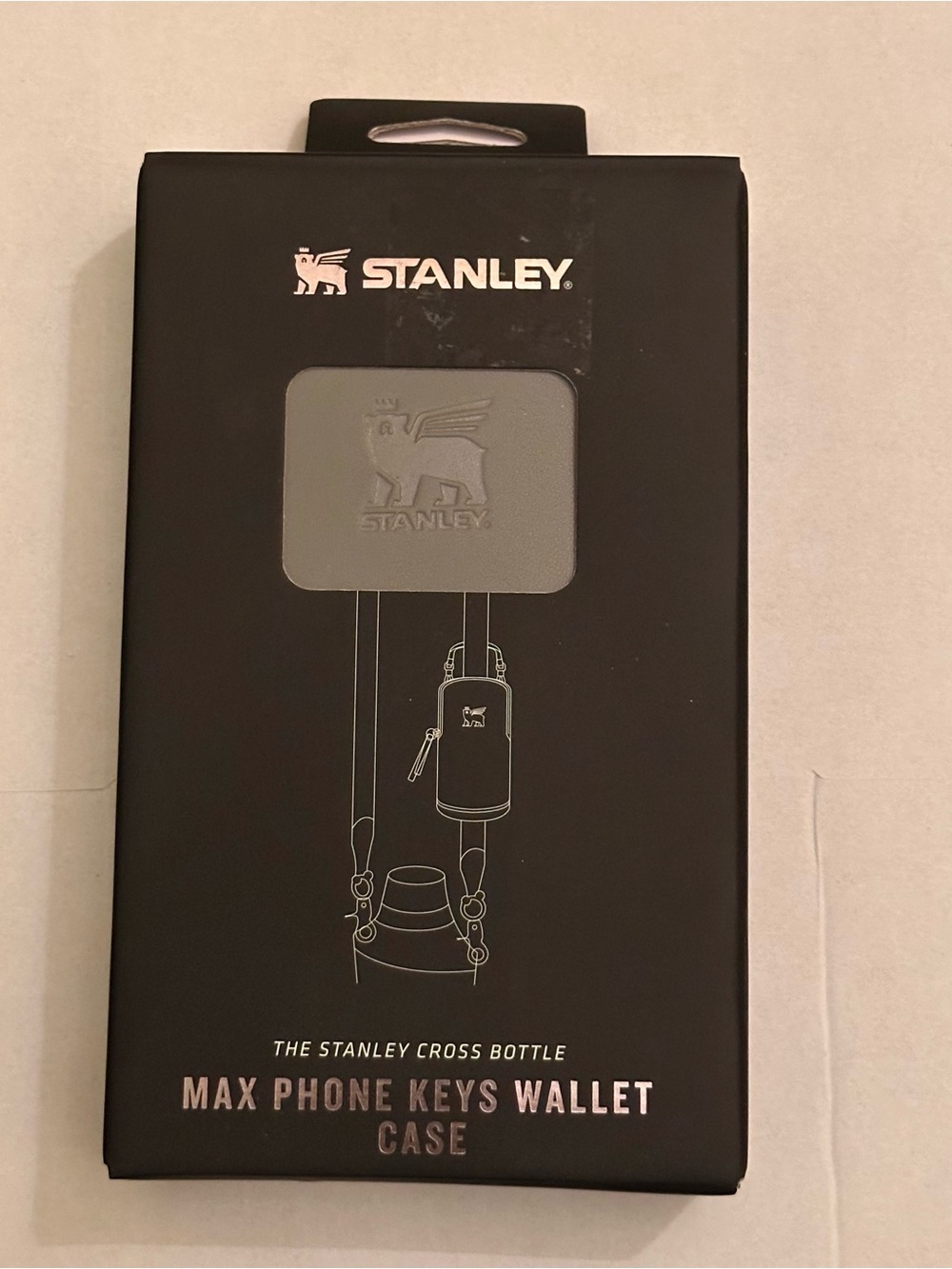 NIB Stanley Cross Bottle Max Phone Keys Wallet Case Stone Gray